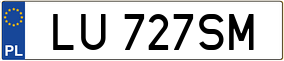 Trailer License Plate